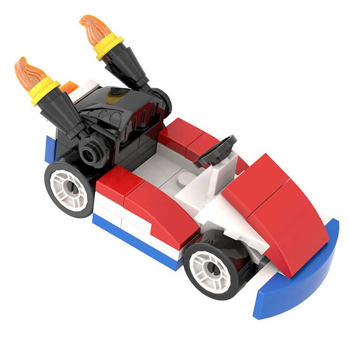 Mario Kart Red (Super Mario Bros) - Custom Building Blocks Mini Figures Compatible with Brick Building System