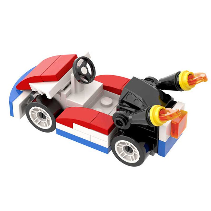 Mario Kart Red (Super Mario Bros) - Custom Building Blocks Mini Figures Compatible with Brick Building System