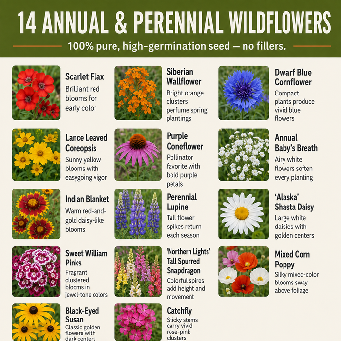 Massachusetts Blend, Wildflower Seed