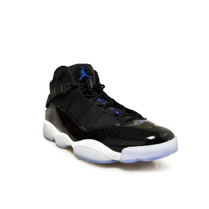 Mens Nike Jordan 6 Rings *RARE* - 322992 016 - Black Hyper Royal White Trainers-*Rare*, Basketball, Heat, Jordan *Rare*, Jordan Brands, Nike Brands-Foot World UK