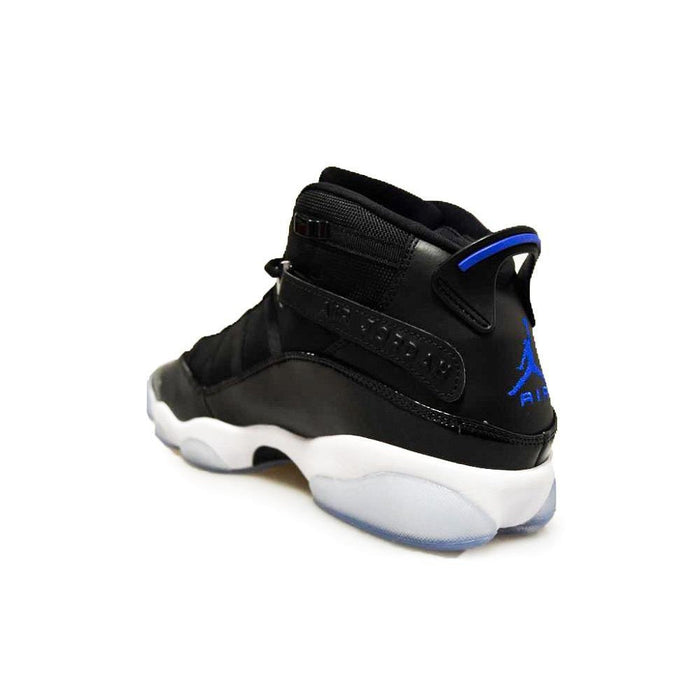 Mens Nike Jordan 6 Rings *RARE* - 322992 016 - Black Hyper Royal White Trainers-*Rare*, Basketball, Heat, Jordan *Rare*, Jordan Brands, Nike Brands-Foot World UK