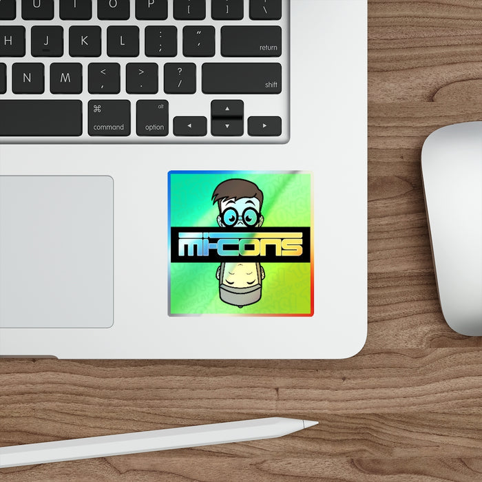 Mi-Cons Holographic Die-cut Stickers