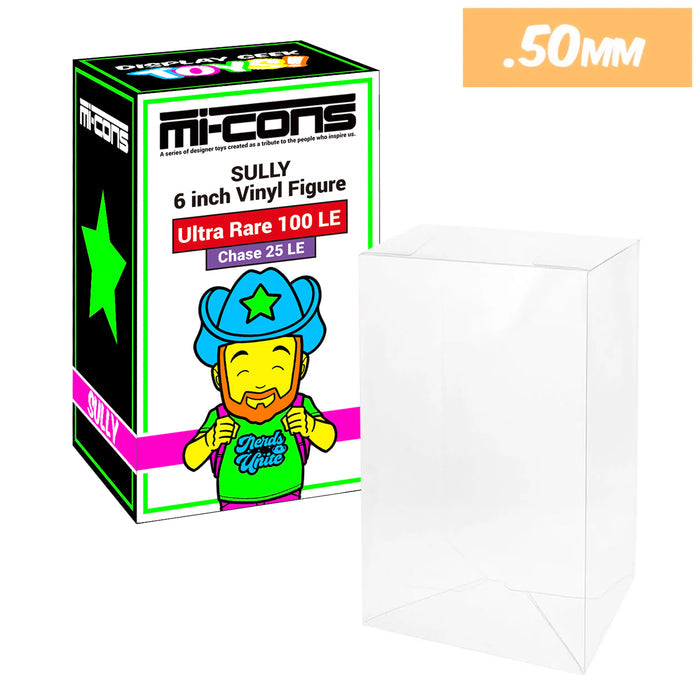 display geek toys mi-cons micon sully cssully best protectors thick strong uv scratch flat top stack vinyl display geek plastic shield vaulted eco armor fits collect protect display case kollector protector