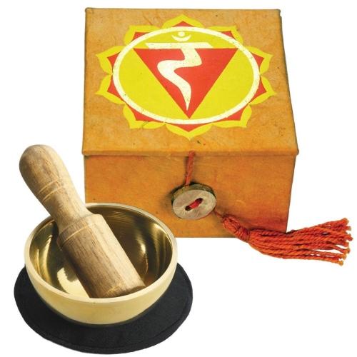 Mini Meditation Bowl Box: 2" Solar Plexus Chakra - DZI (Meditation) - TheHomeToGo