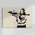 Banksy Mona Lisa Bazuga Painting by Blue Surf Art