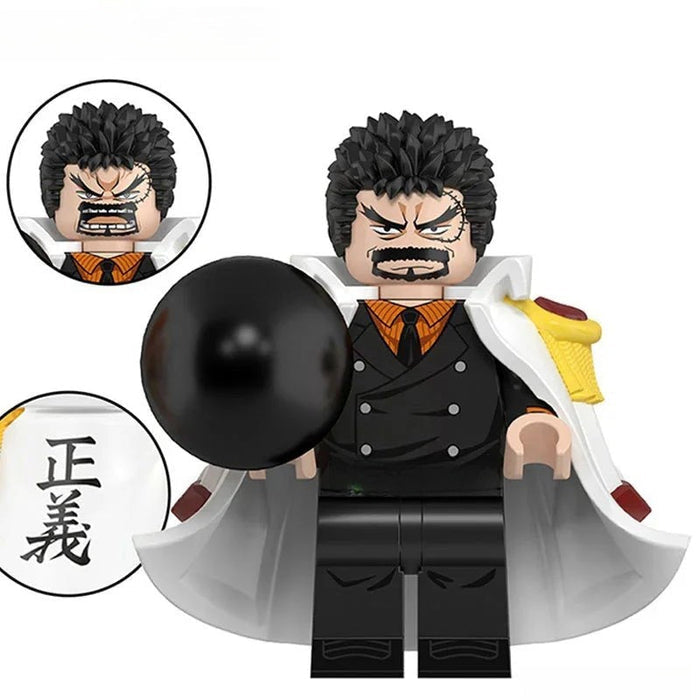 Monkey D Garp (One Piece) - Custom Building Blocks Mini Figures Compatible with Brick Building System