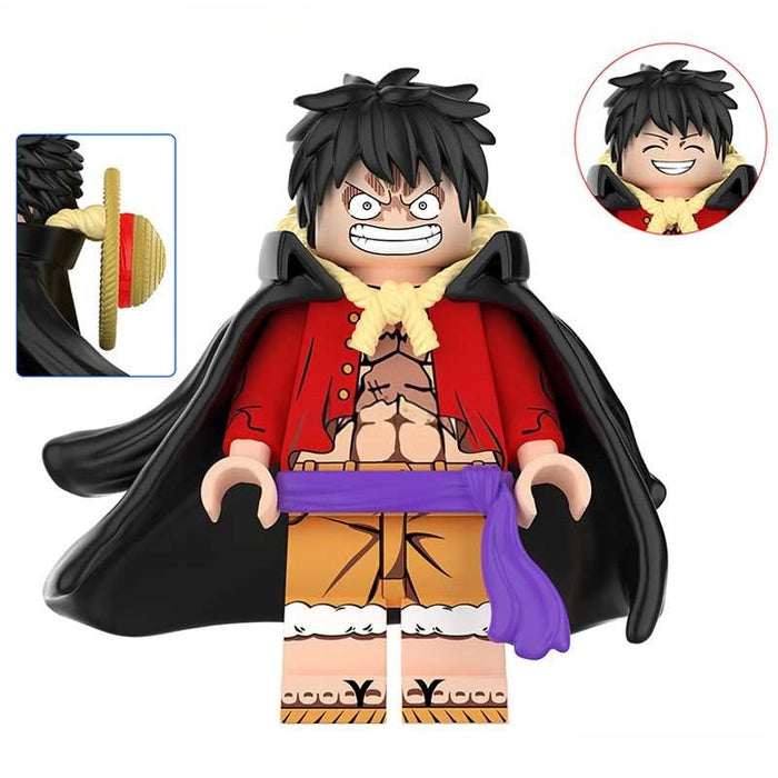 Monkey D Luffy Gear 4 (One Piece) - Custom Building Blocks Mini Figures Compatible with Brick Building System
