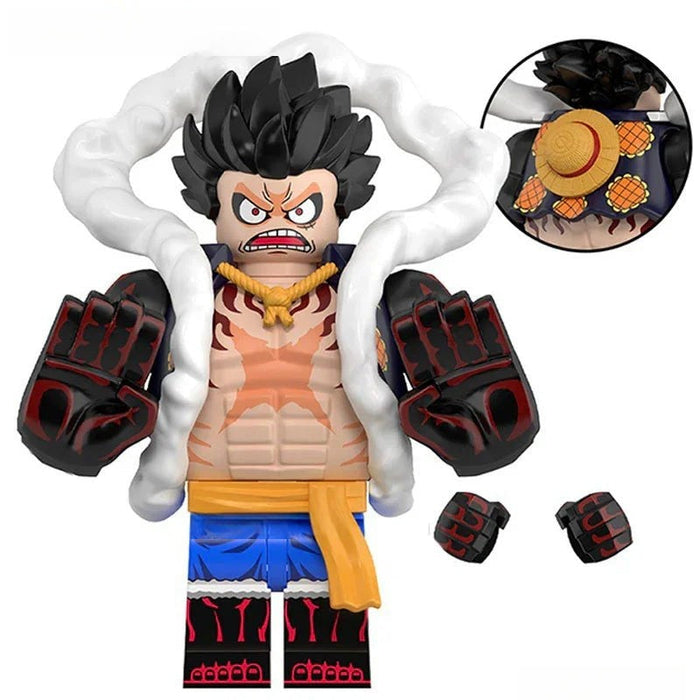 Monkey D Luffy (One Piece) - Custom Building Blocks Mini Figures Compatible with Brick Building System