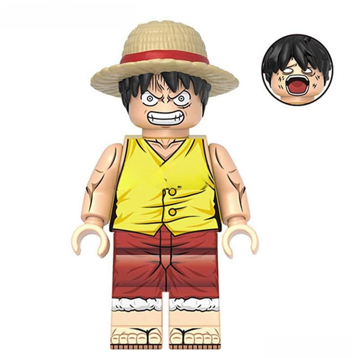 Monkey D Luffy (One Piece) - Custom Building Blocks Mini Figures Compatible with Brick Building System