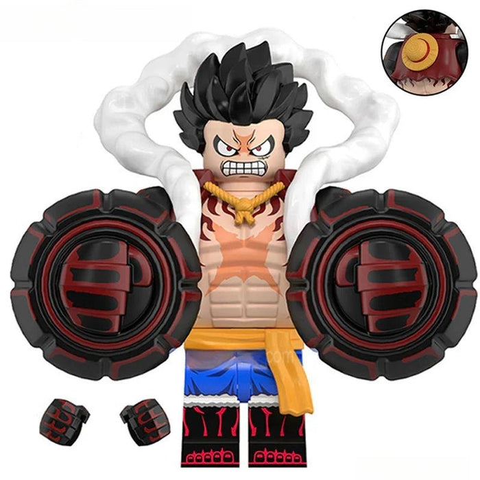 Monkey D Luffy (One Piece) - Custom Building Blocks Mini Figures Compatible with Brick Building System