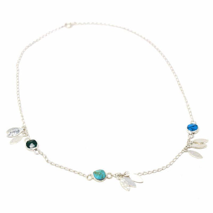 Necklace, Feathers and Turquoise - TheHomeToGo