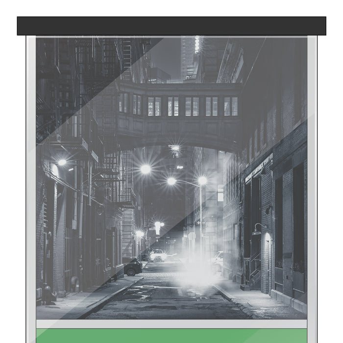 New York Alley Themed 15 x 15 Background Decals for IKEA Detolf Displays