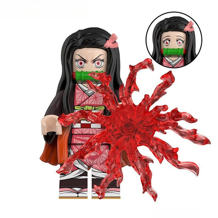 Nezuko Kamado #2 (Demon Slayer) - Custom Building Blocks Mini Figures Compatible with Brick Building System