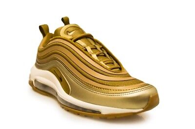 Womens Nike Air Max 97 Ultra '17 - 917704 901 - Metallic Gold White Trainers-Womens-Nike-sneakers Foot World