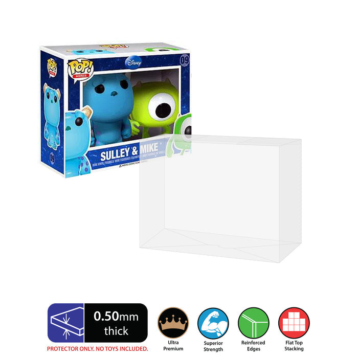 pop protector for pop minis 2 pack best funko pop protectors thick strong uv scratch flat top stack vinyl display geek plastic shield vaulted eco armor fits collect protect display case kollector protector