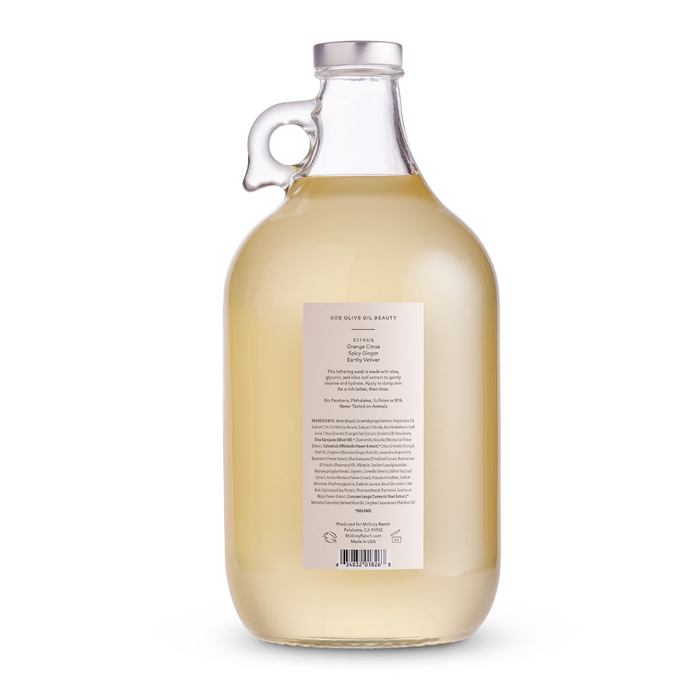 Ode Olive Oil Hand & Body Wash Growler with Pump, McEVOY RANCH - RSVP Style