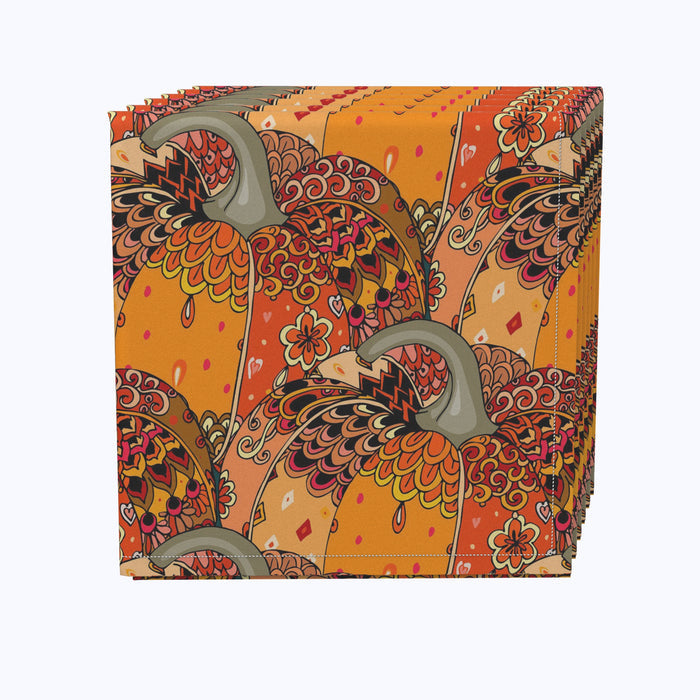 Paisley Pumpkins Napkins