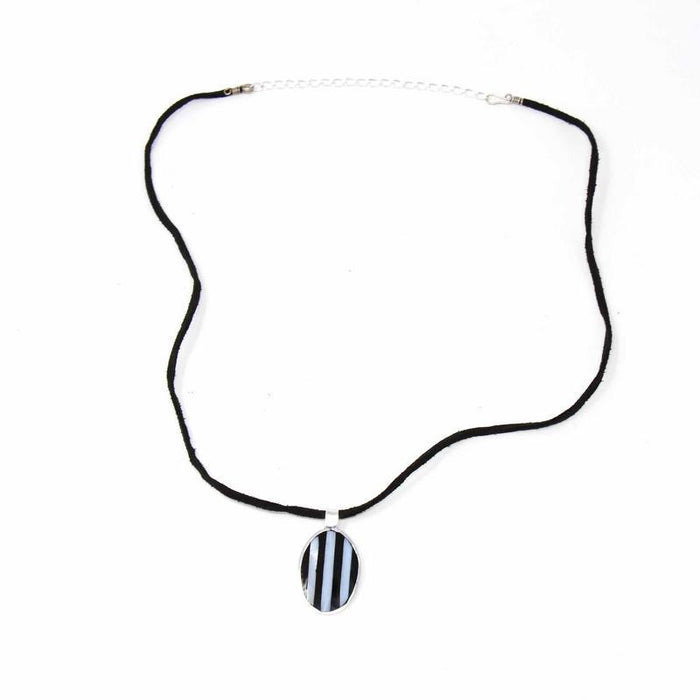 Pendant, Alabalone and Black Stripe - TheHomeToGo