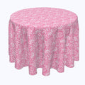 Pink Lace With Flowers Rounds