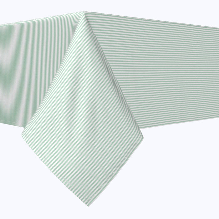 Pinstripes, Celadon & White Rectangles