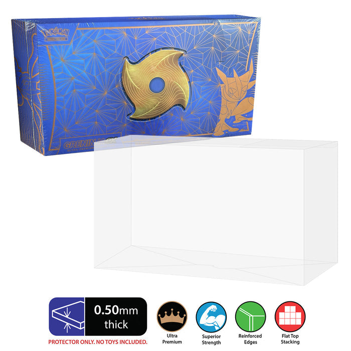 0.50mm Plastic Protector for Pokemon TCG 2024 Greninja ex Ultra-Premium Collection Box