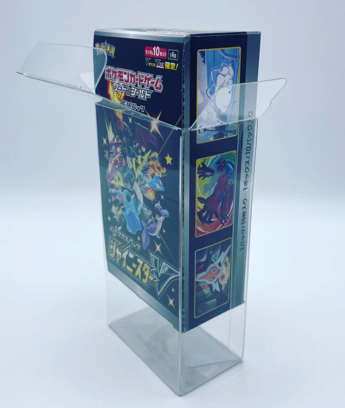 POKEMON TCG Japanese Booster Box Protectors (50mm thick, UV & Scratch Resistant) 5.5h X 2.75w X 1.5d on The Protector Guide App by Display Geek