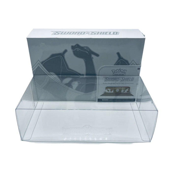 POKEMON TCG Sword & Shield Ultra-Premium Charizard Box Protectors (50mm thick) 8.25h X 12.5w X 3.5d on The Protector Guide App by Display Geek
