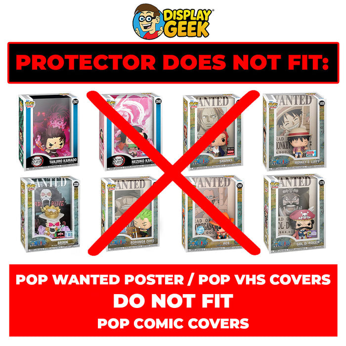 Funko Pop Wanted Poster and Pop VHS Covers DO NOT FIT Pop Comic Covers Protectors - Display Geek
