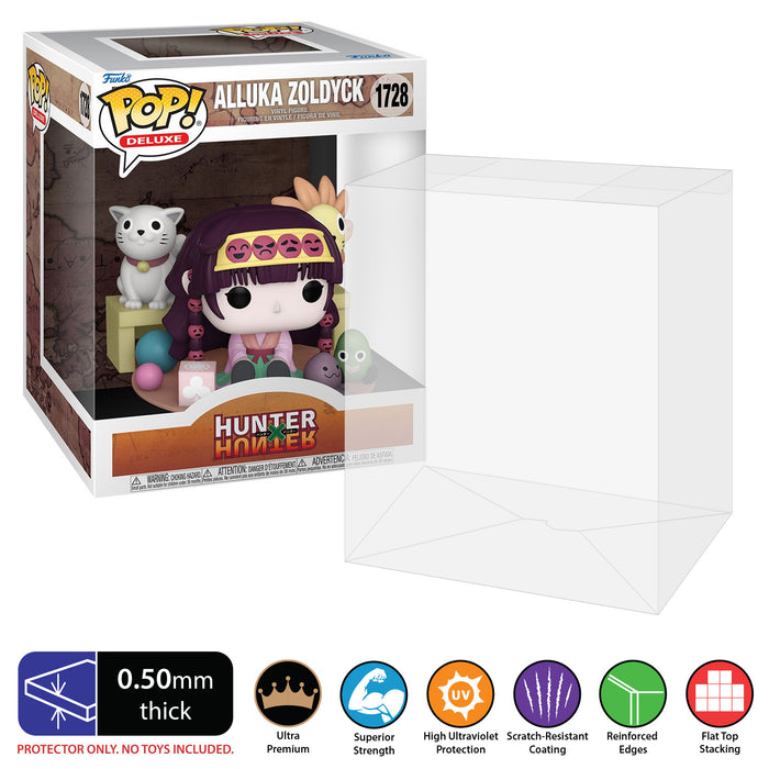Pop Deluxe Hunter x Hunter Alluka Zoldyck 1728 best funko pop protectors thick strong uv scratch flat top stack vinyl display geek plastic shield vaulted eco armor fits collect protect display case kollector protector