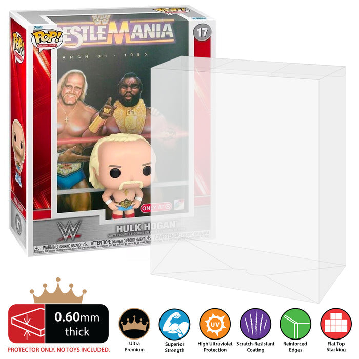 17 wwe hulk hogan pop magazines covers slam nba best funko pop protectors thick strong uv scratch flat top stack vinyl display geek plastic shield vaulted eco armor fits collect protect display case kollector protector