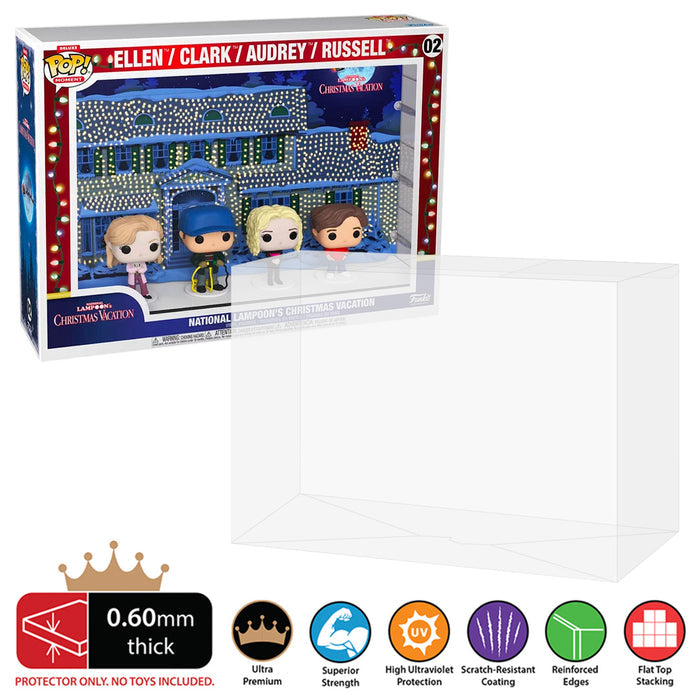 pop moment deluxe national lampoon christmas vacation 02 best funko pop protectors thick strong uv scratch flat top stack vinyl display geek plastic shield vaulted eco armor fits collect protect display case kollector protector