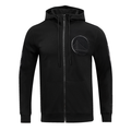 High-quality Pro Standard Golden State Warriors zip-up hoodie in solid triple black color with detailed team logo embroidery