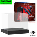 playstation 5 ps5 spider-man 2 edition custom acrylic ultra premium best video game hard protectors thick strong vinyl shield vaulted armor collect protect display geek exclusive wall mount case c3 shelves