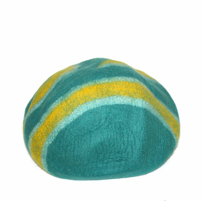 Purrfect Cat Cave: Teal & Mustard - Global Groove - TheHomeToGo