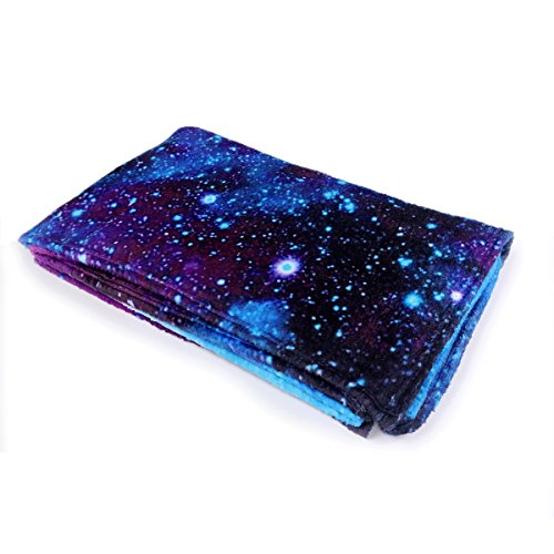 QH with Galaxy Velvet Plush Throw Blanket(Large) Super Soft - EK CHIC HOME