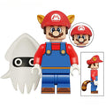 Raccoon Mario & Blooper (Super Mario Bros) - Custom Building Blocks Mini Figures Compatible with Brick Building System