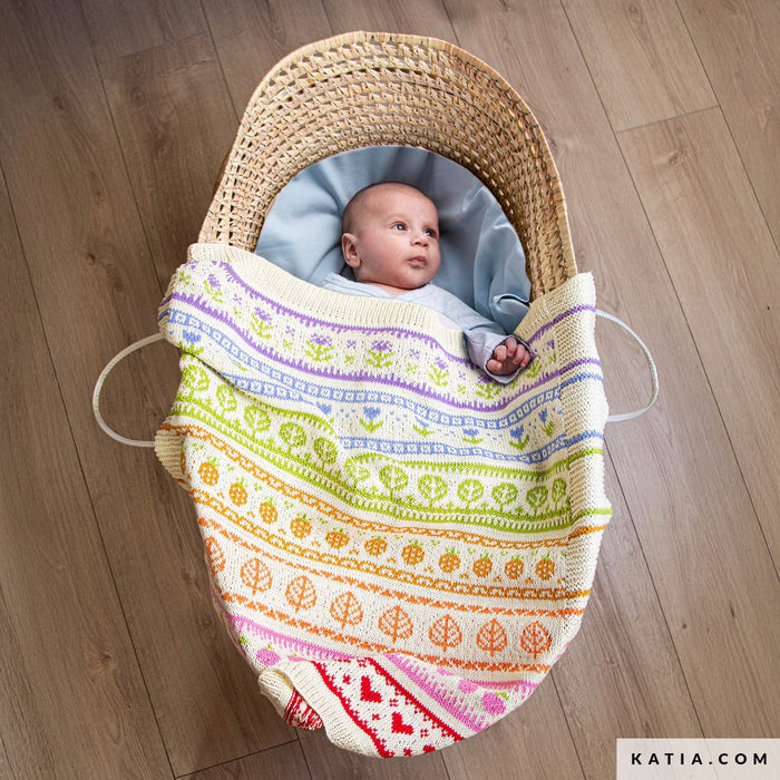 Warm Tones (S1) KAL-Rainbow Garden Blanket