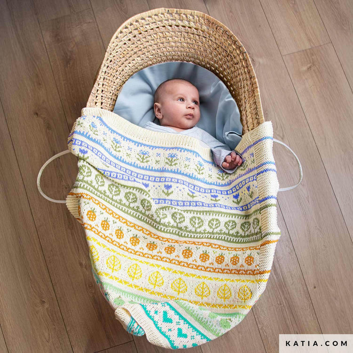 Cool Tones (S2) KAL-Rainbow Garden Blanket