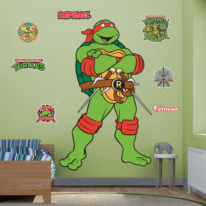 Raphael - Teenage Mutant Ninja Turtles - RealBig Classic Collection - Official Nickelodeon - Reusable Vinyl Wall Decals