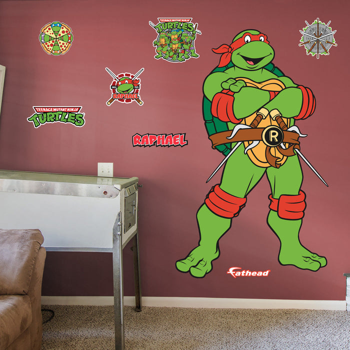 Raphael - Teenage Mutant Ninja Turtles - RealBig Classic Collection - Official Nickelodeon - Reusable Vinyl Wall Decals