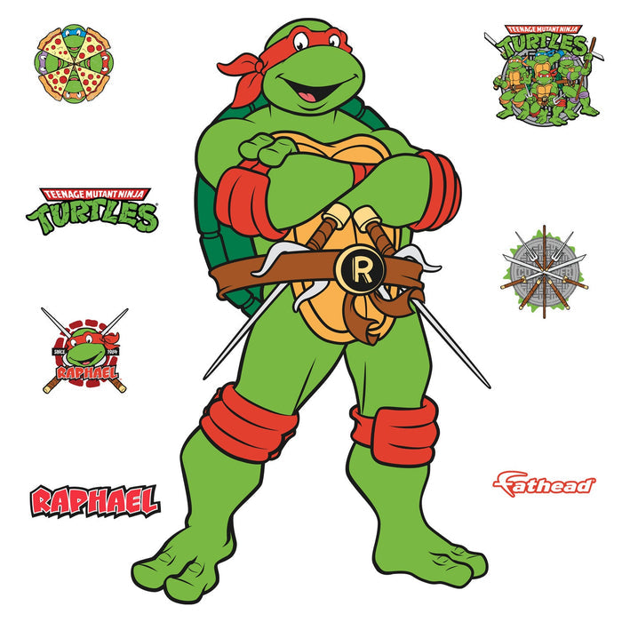Raphael - Teenage Mutant Ninja Turtles - RealBig Classic Collection - Official Nickelodeon - Reusable Vinyl Wall Decals