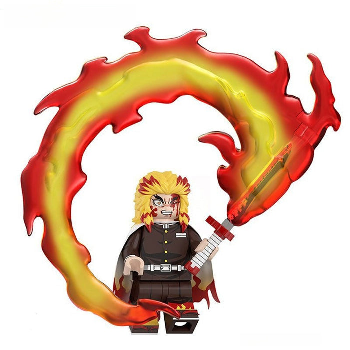 Rengoku Kyoujurou #2 (Demon Slayer) - Custom Building Blocks Mini Figures Compatible with Brick Building System