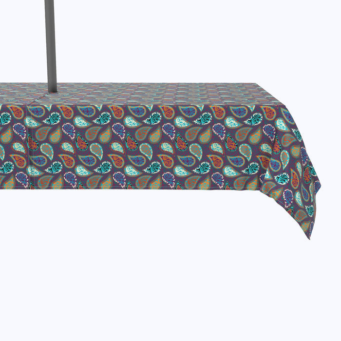 Retro Swirls Patchwork Outdoor Rectangles