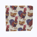 Rooster and Chicken Friends Napkins
