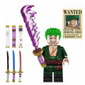 Roronoa Zoro (One Piece) - Custom Building Blocks Mini Figures Compatible with Brick Building System