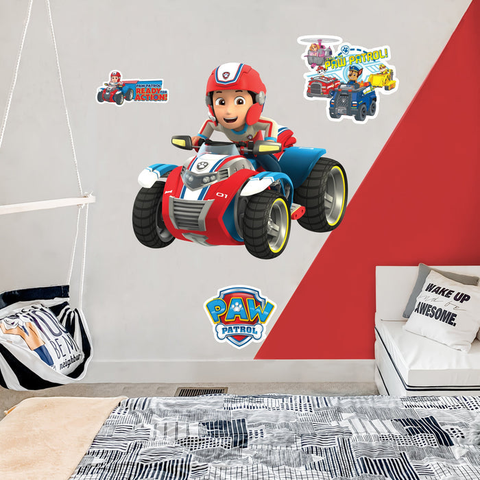 Ryder - Paw Patrol - RealBig Vehicle Collection - Official Nickelodeon - Reusable Vinyl Wall Decals