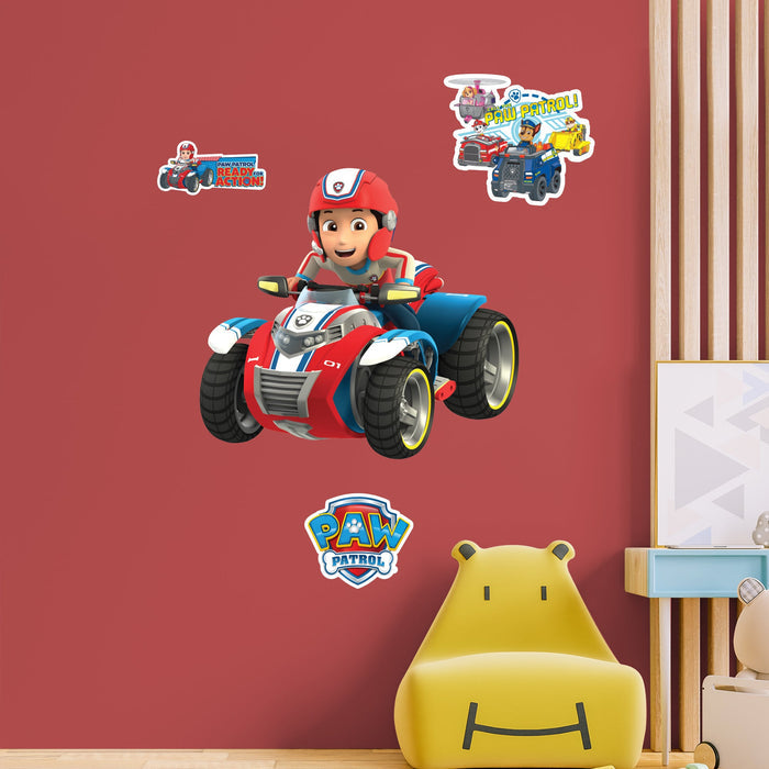 Ryder - Paw Patrol - RealBig Vehicle Collection - Official Nickelodeon - Reusable Vinyl Wall Decals