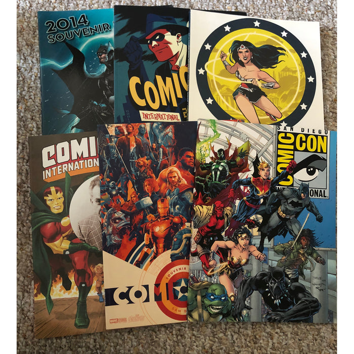 San Diego Comic Con Souvenir Book Set 2014-2109 Like New