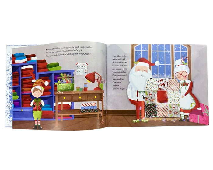 Santa Suit Quilt Kit Box with Storybook