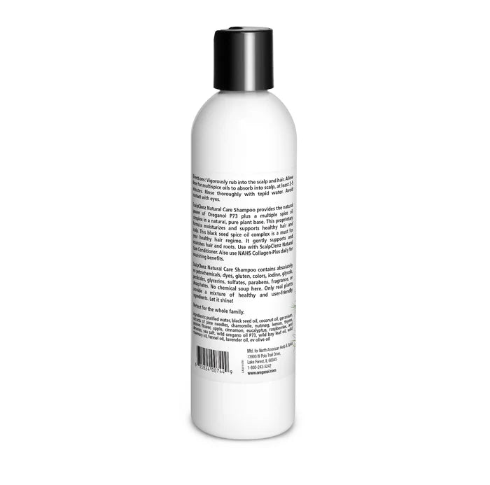 ScalpClenz Black Seed Oil Renew Shampoo bottle for Natural Shampoo for Flaky Itchy Scalp.